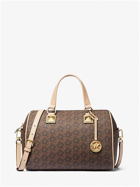 Grayson Medium Empire Signature Logo Satchel 